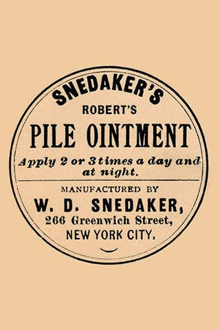 Snedaker's Robert's Pile Ointment